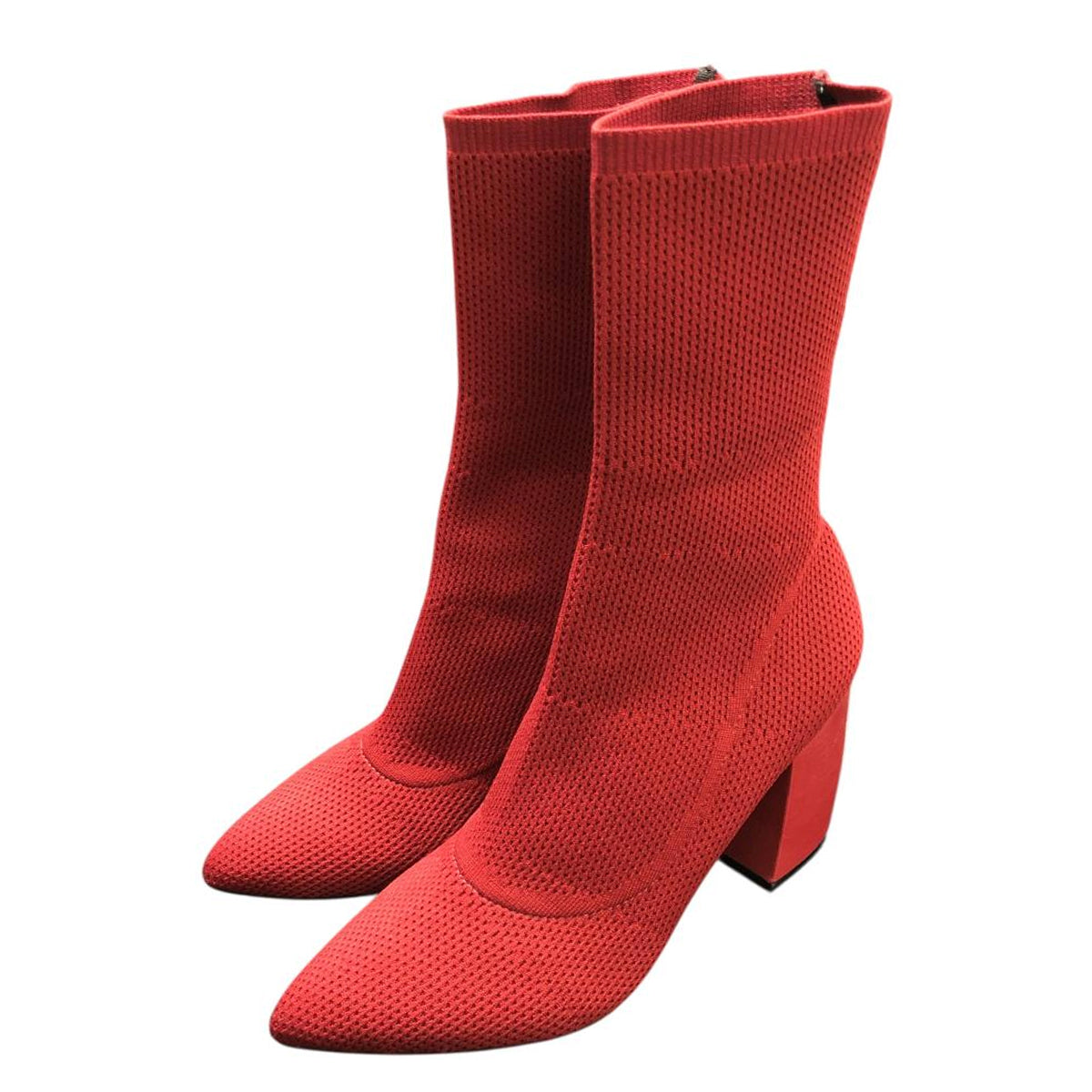 Botín rojo taco ancho  147202