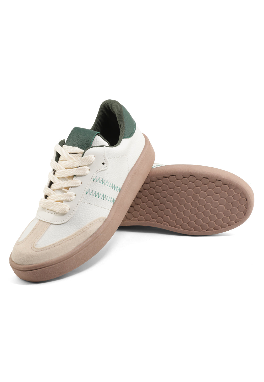 Tenis Dama Marfil/Verde Samba Brazil