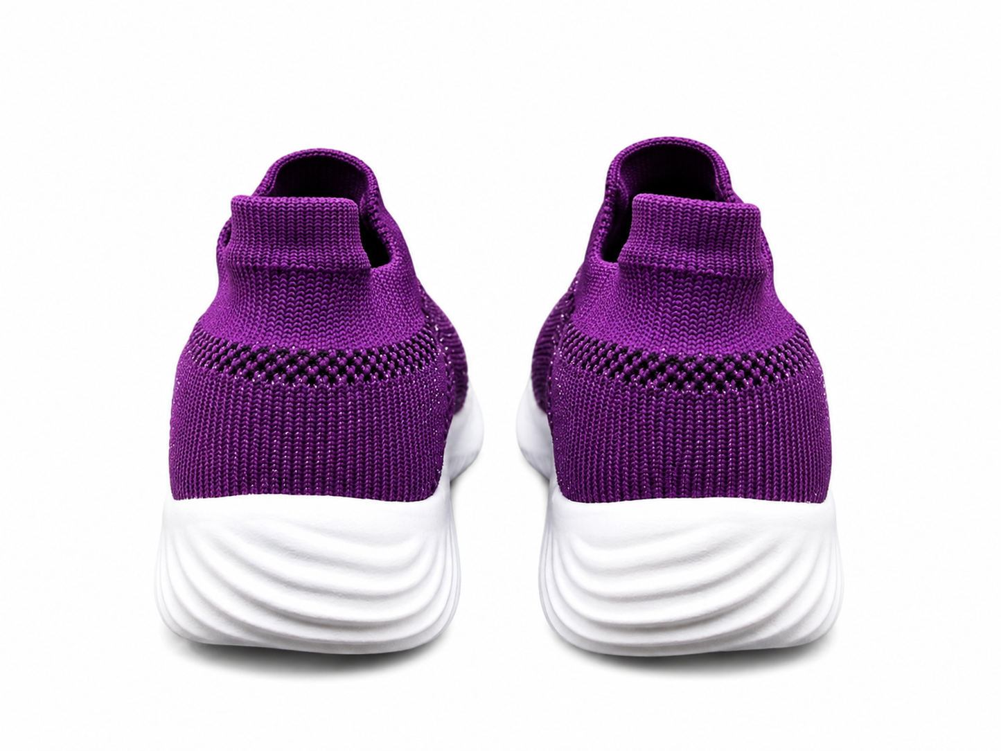 Zapatos lila de niña en textil