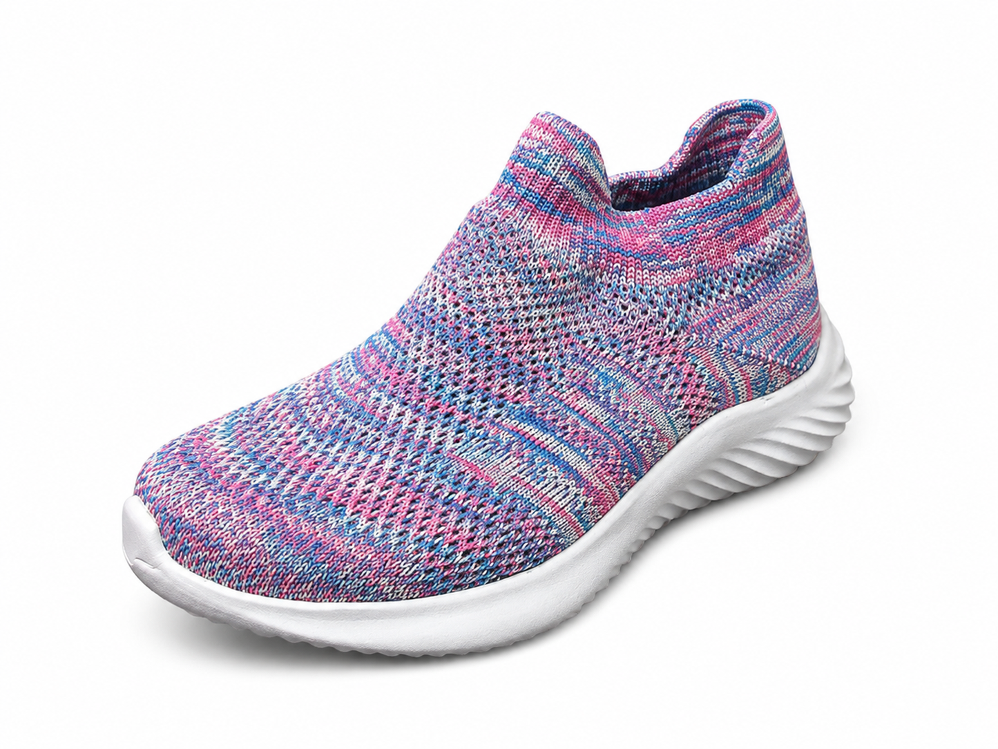 Zapatos lila de niña en textil