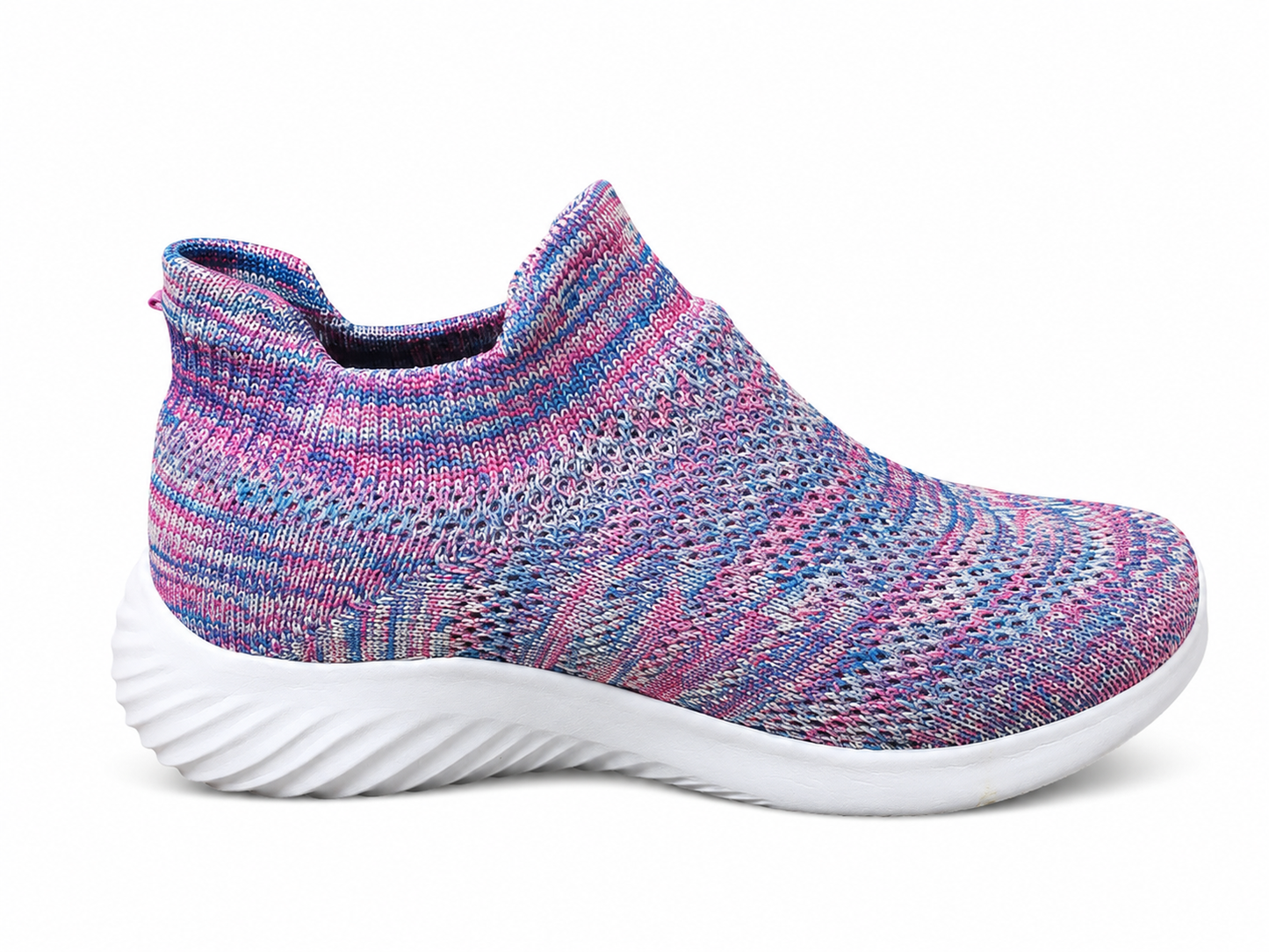 Zapatos lila de niña en textil