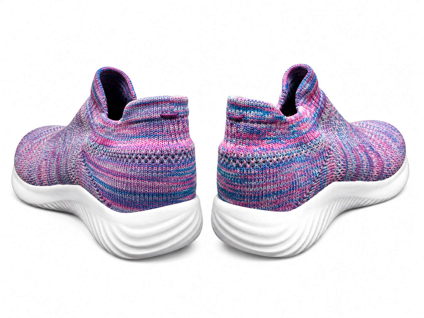 Zapatos lila de niña en textil