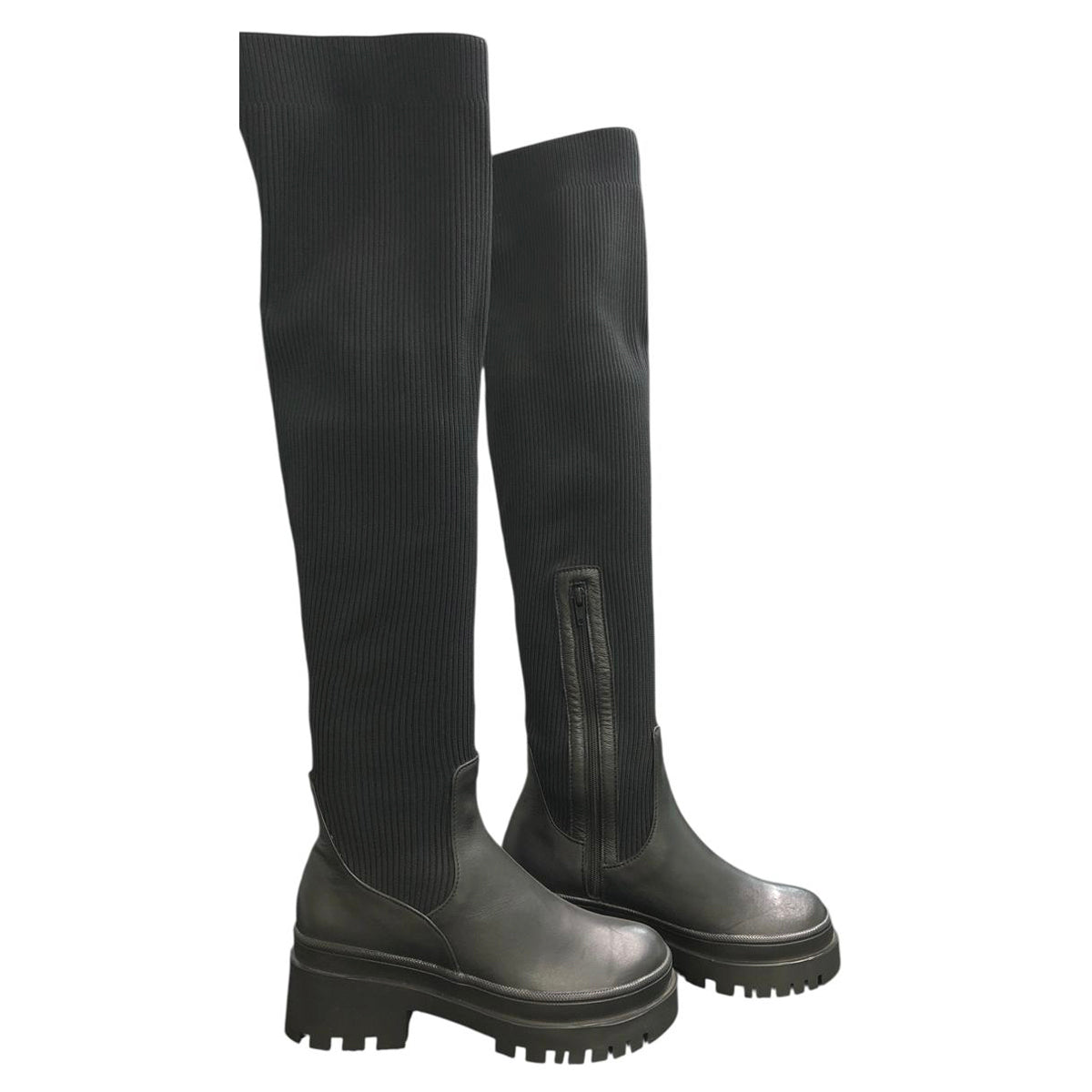 Botas altas taco plano MN700