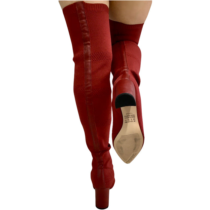 Botas altas taco ancho T2408