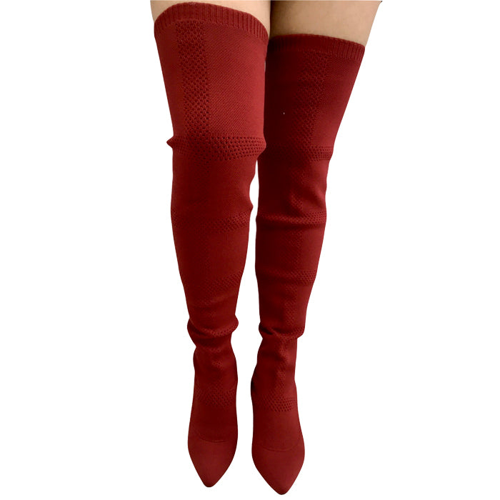 Botas altas taco ancho T2408