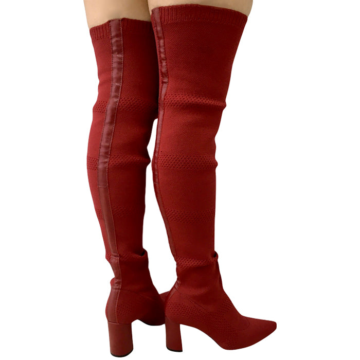 Botas altas taco ancho T2408